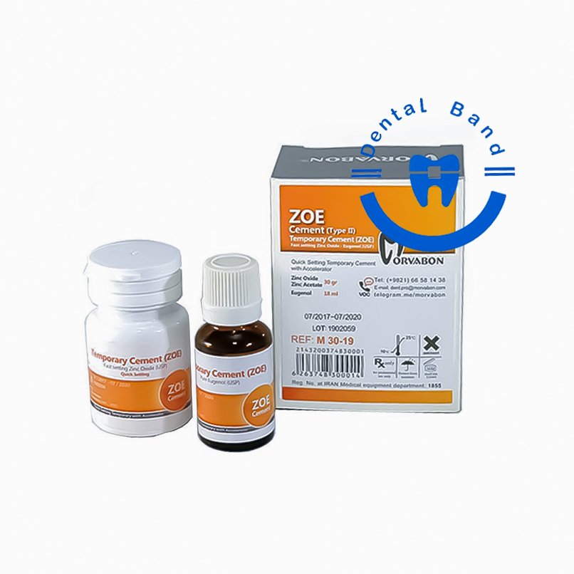 سمان زینک اکساید اوژنول (زونالین) مروابن TEMPORARY CEMENT (ZOE)